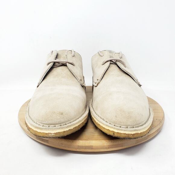 Clarks Originals Friya Point Shoes Womens 8.5 Sand Suede Crepe Sole Oxford Italy - Picture 3 of 12